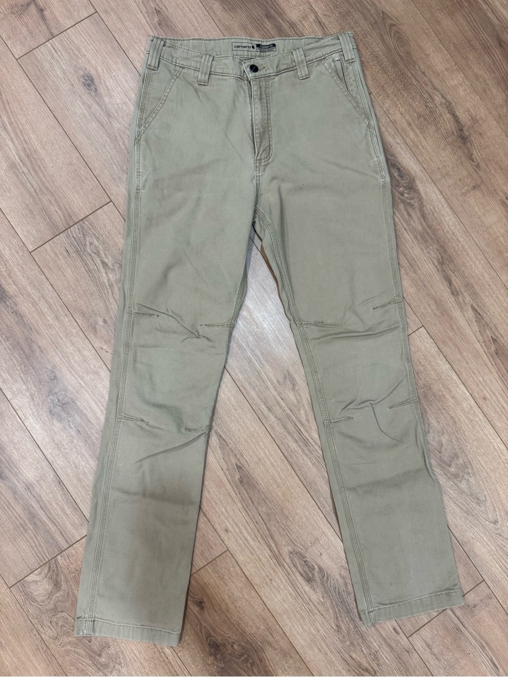 Carhartt Men’s Straight Fit Khaki Work Pants Size 32x34 Utility